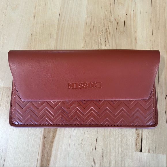 Missoni Accessories - Missoni Brown‎ Leather Glasses Case